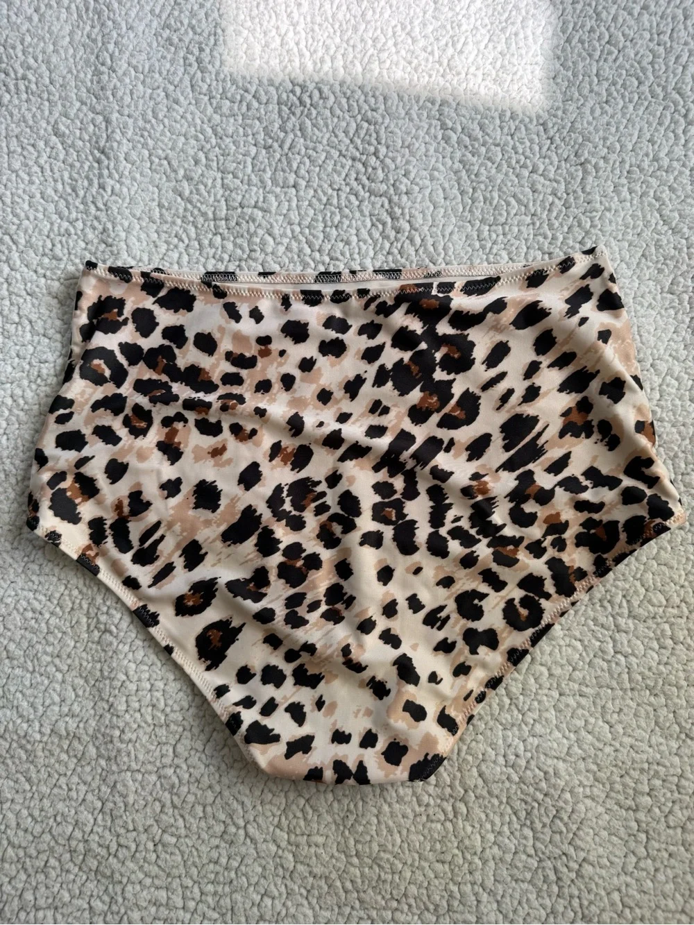 Aerie High-Waist Bikini Bottoms in Beige, Black, Brown Leopard